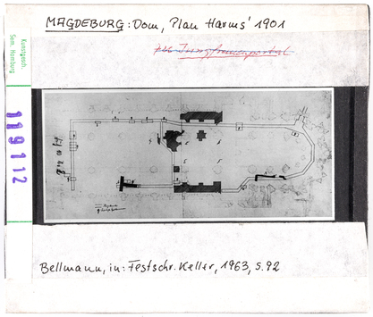 Vorschaubild Magdeburg, Dom: Grundriss "Plan Harms", 1901 